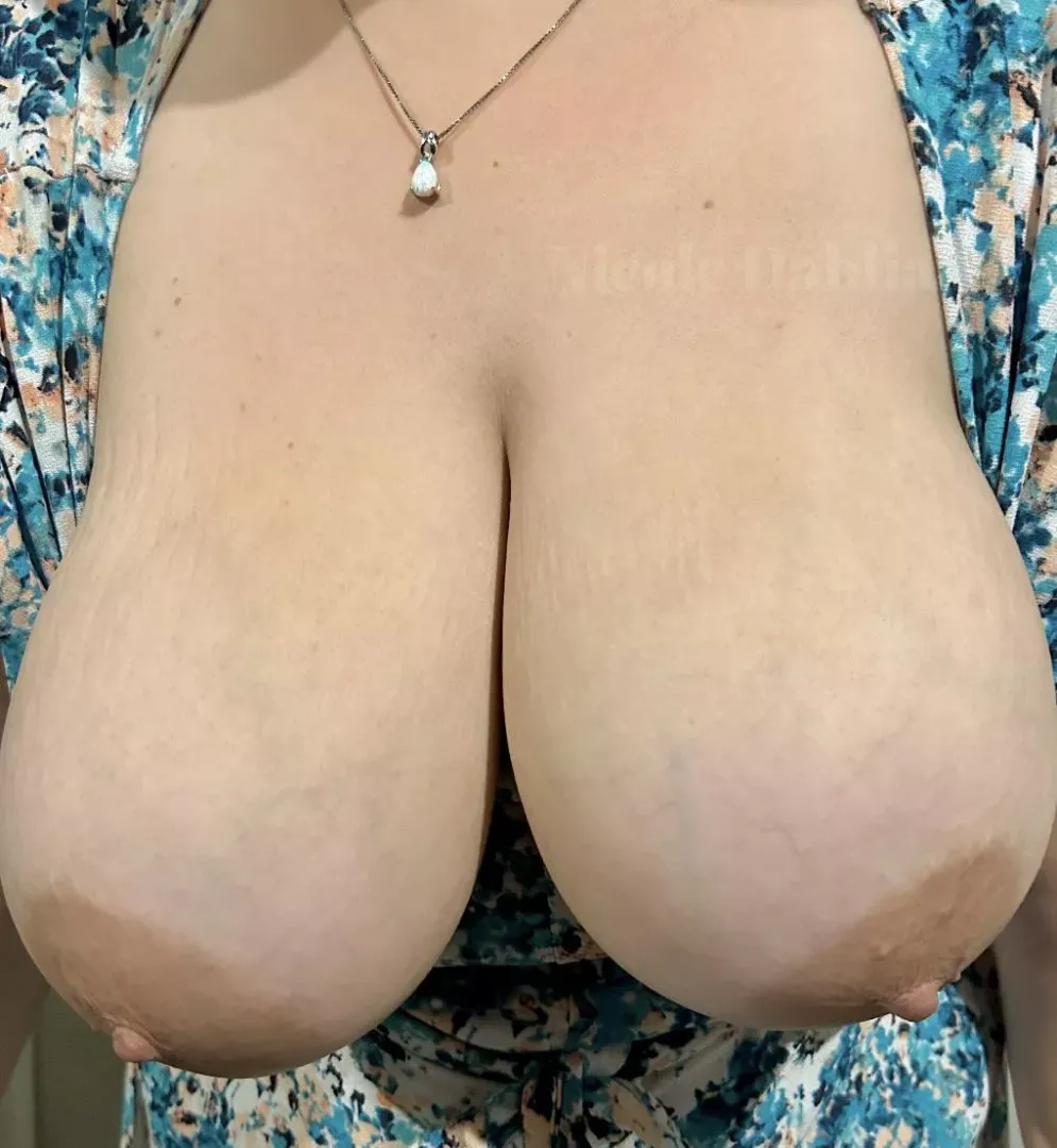 Squeeze my massive melons!