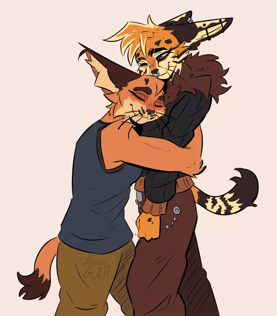 Squish that cat! - (Art by me)