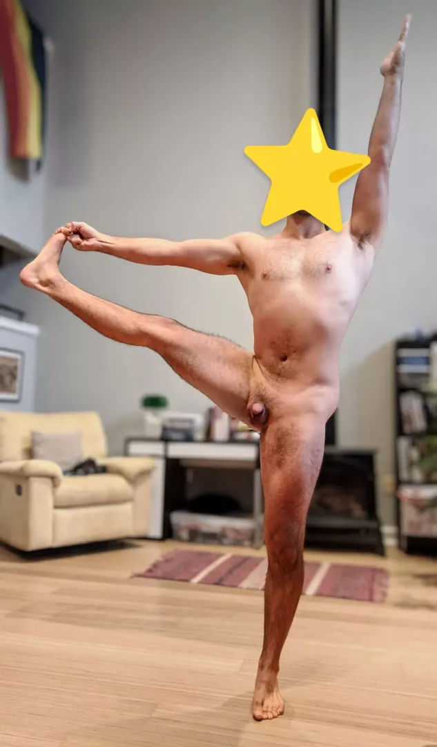 standing stretching