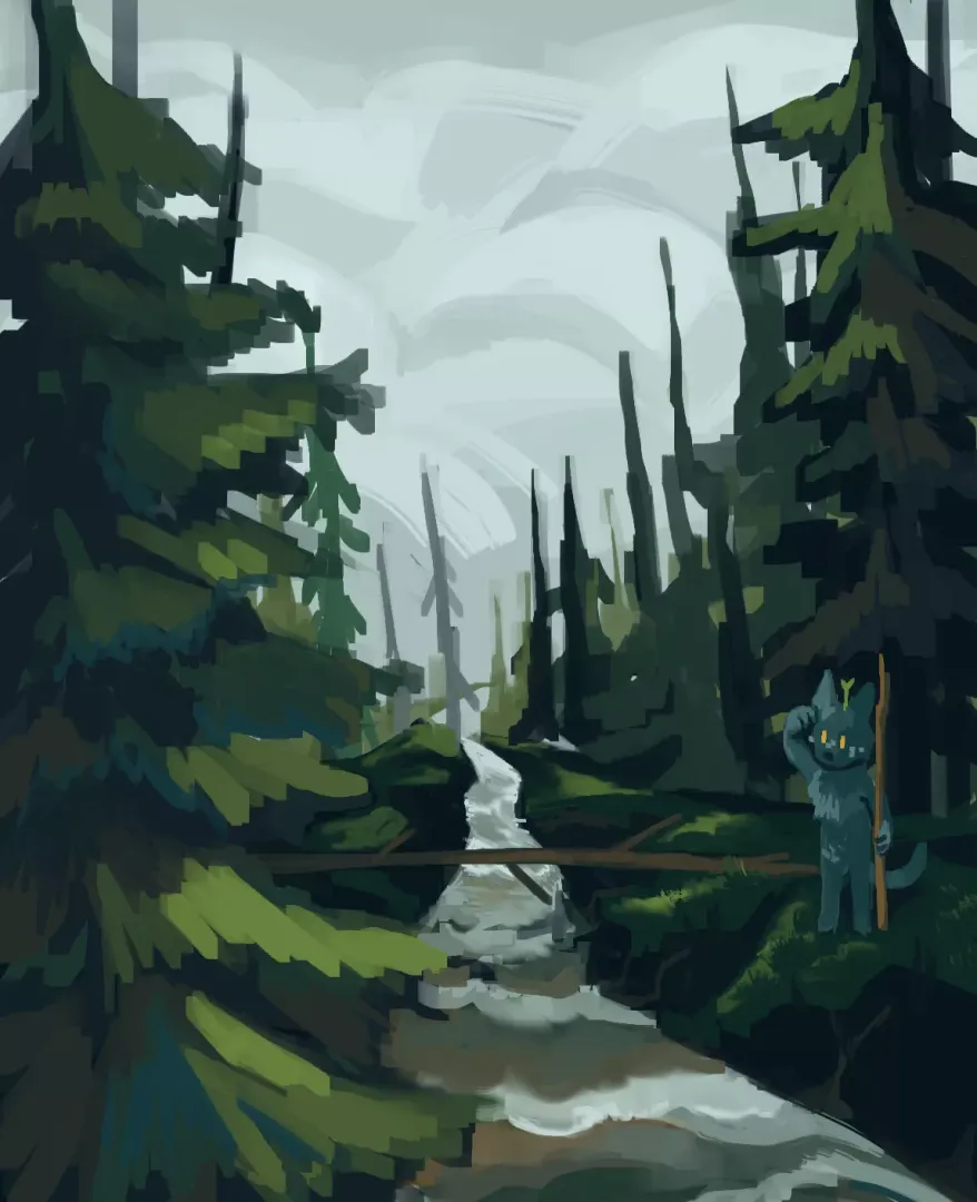 started painting again