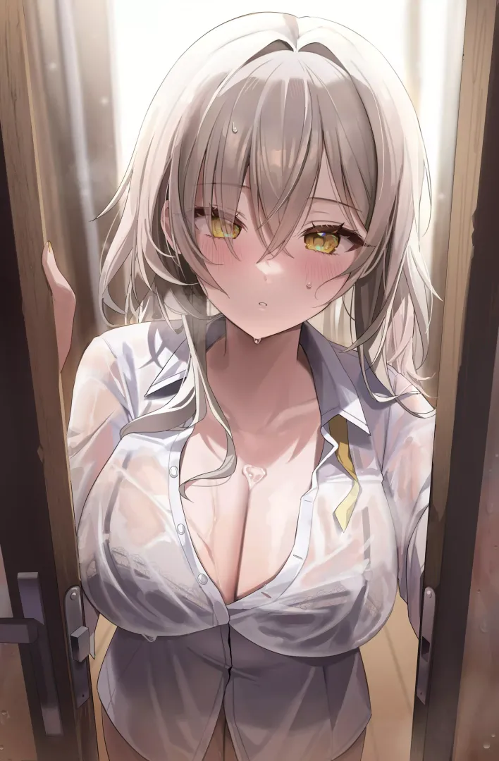 Stelle answering the Door [Honkai Star Rail]