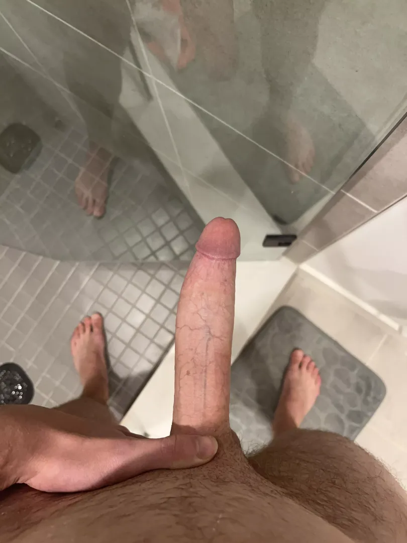 Stepping into the shower 😈
