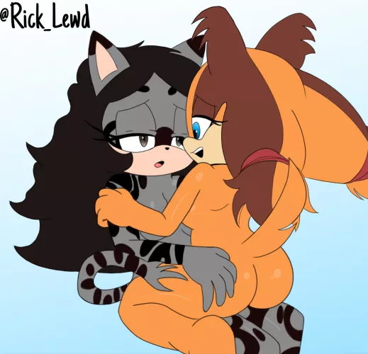 Sticks and OC commission by me (Rick_Lewd)