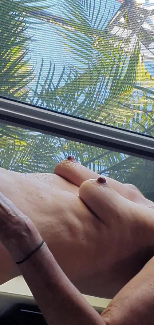 Still wet after my shower.