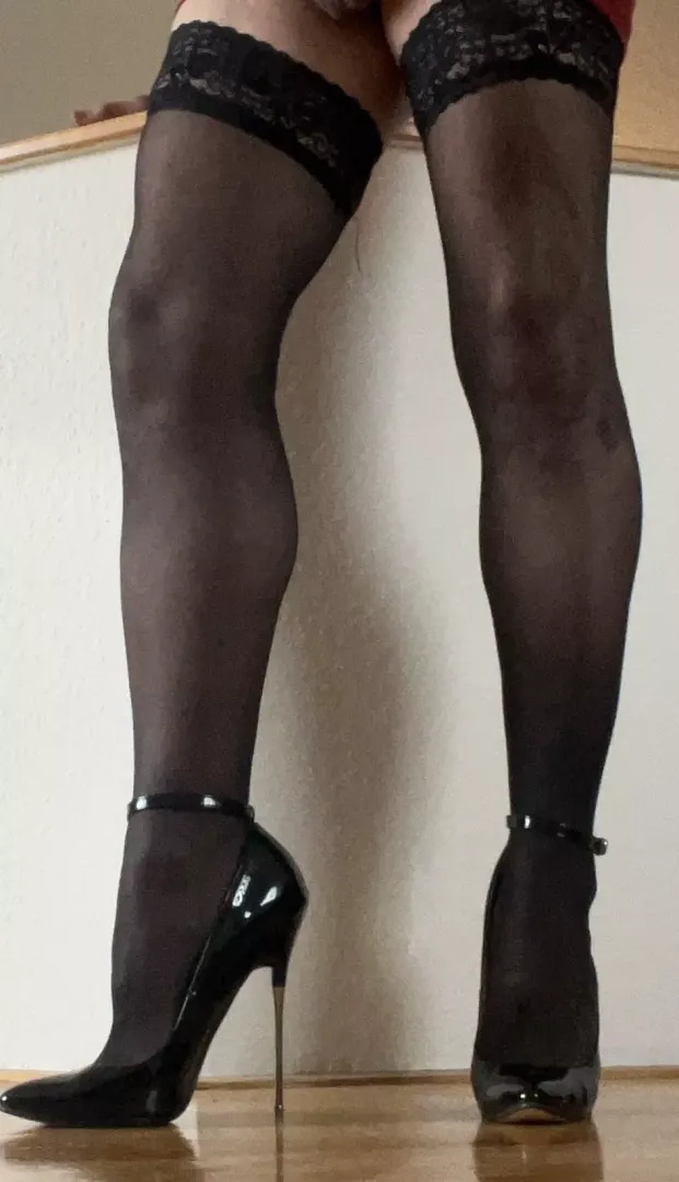 Stockings and heels, my love ❤️❤️‍🔥