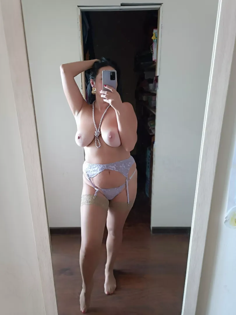 stockings, beads, everything you like