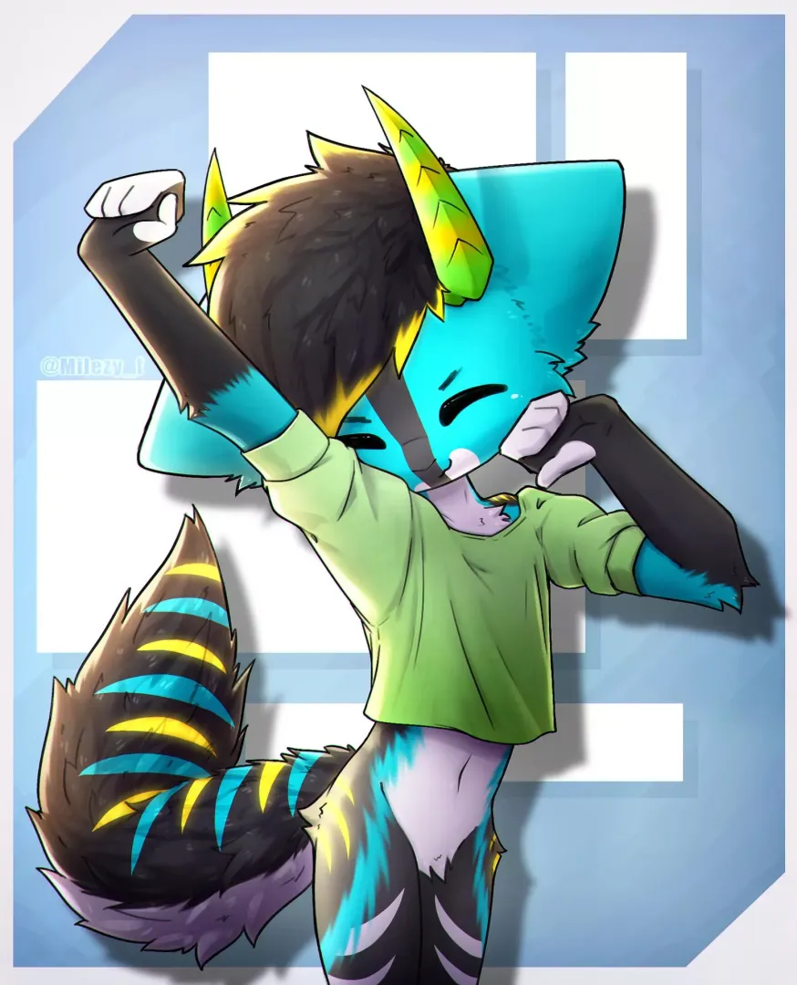 streeetchy :3 // YCH for @PharuazKitty by @Milezy_f on twitter ^^