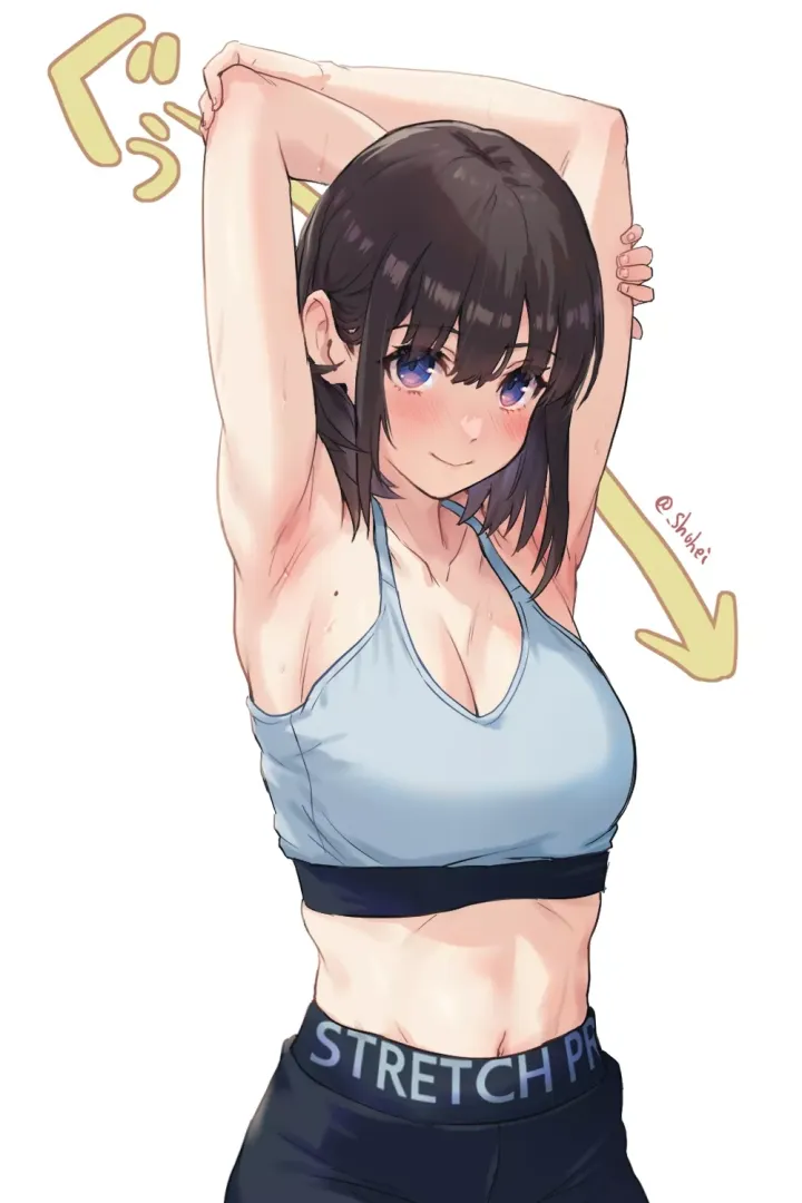 Stretching Arms [Artist's Original]