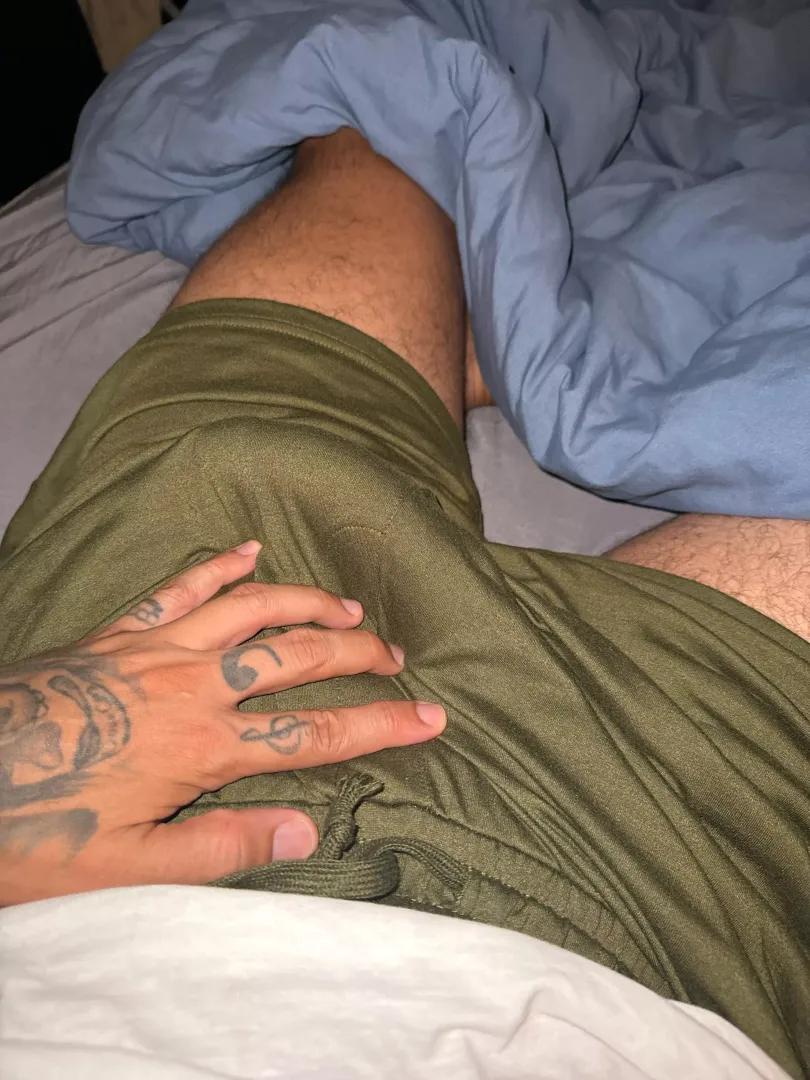 Stretching out before bed 