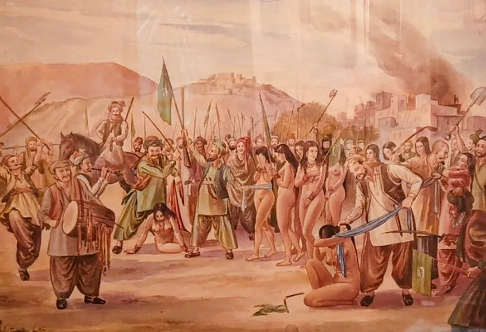 Stripped, paraded, then sold and enslaved 