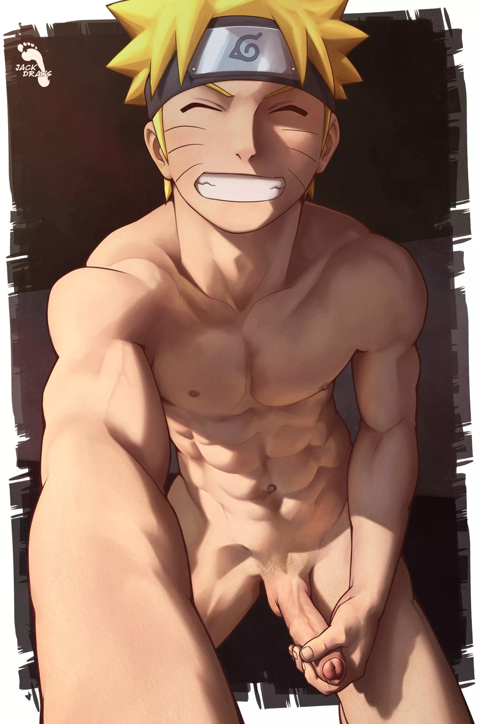 Stroking it [Naruto] (jackdraws)
