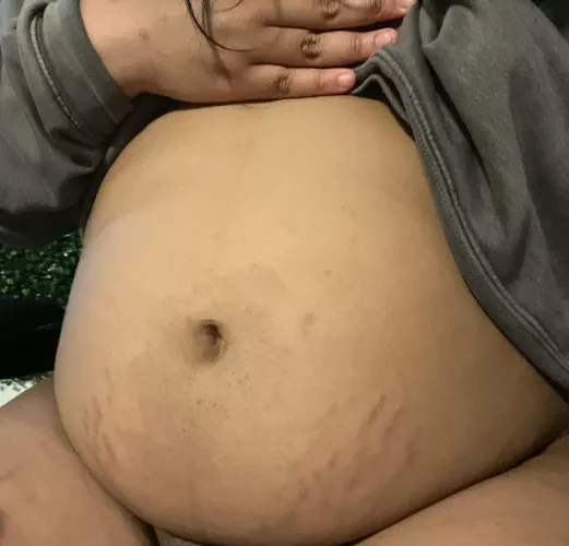 Stuff my greedy belly for breakfast 🤰🏽🐷