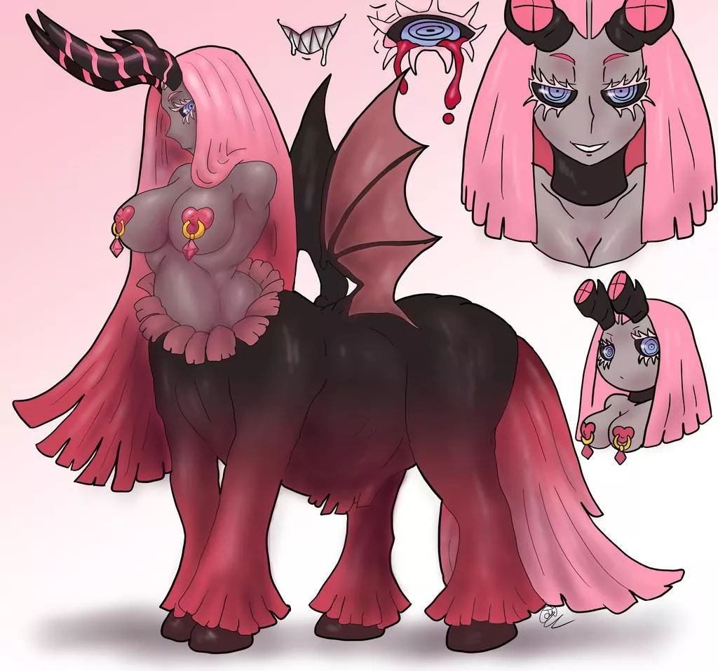 Succubus Centaur by bangboodoragon