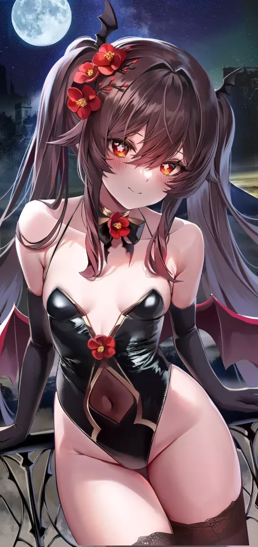 Succubus Hu Tao (Genshin Impact)