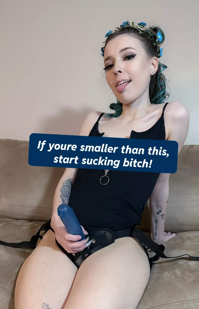 Suck it or I'll shove it in dry. 🤪