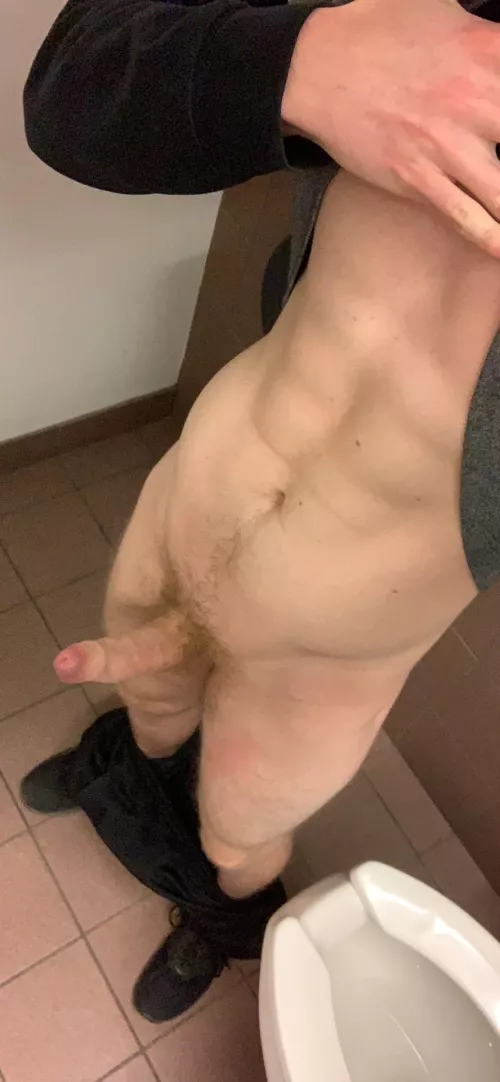 Suck me in the handicapped stall [23]