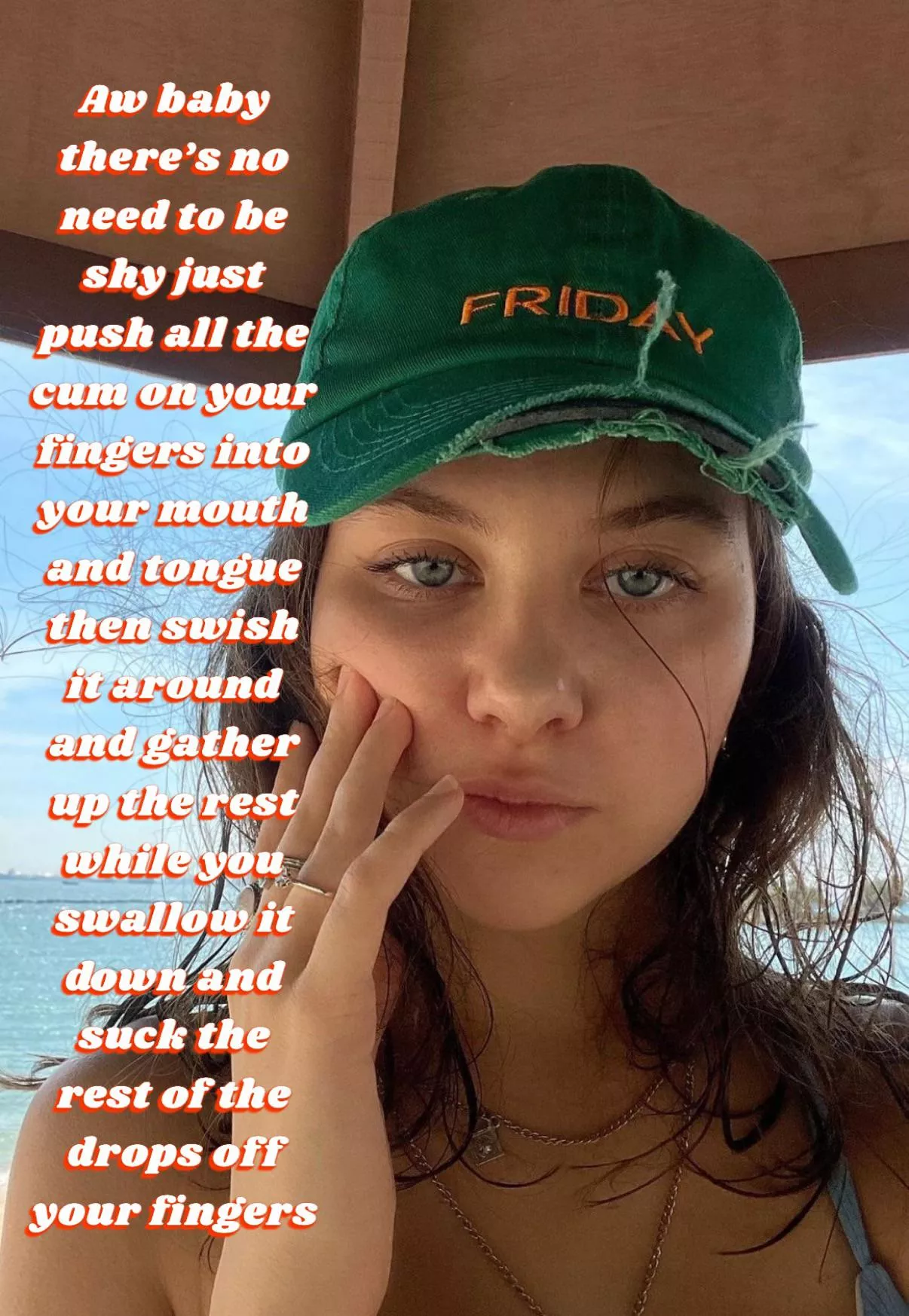 Sucking cum off fingers feels so slutty