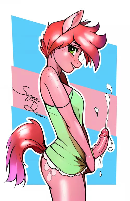 Sugar Dew OC MLP by me, He's super Sweet