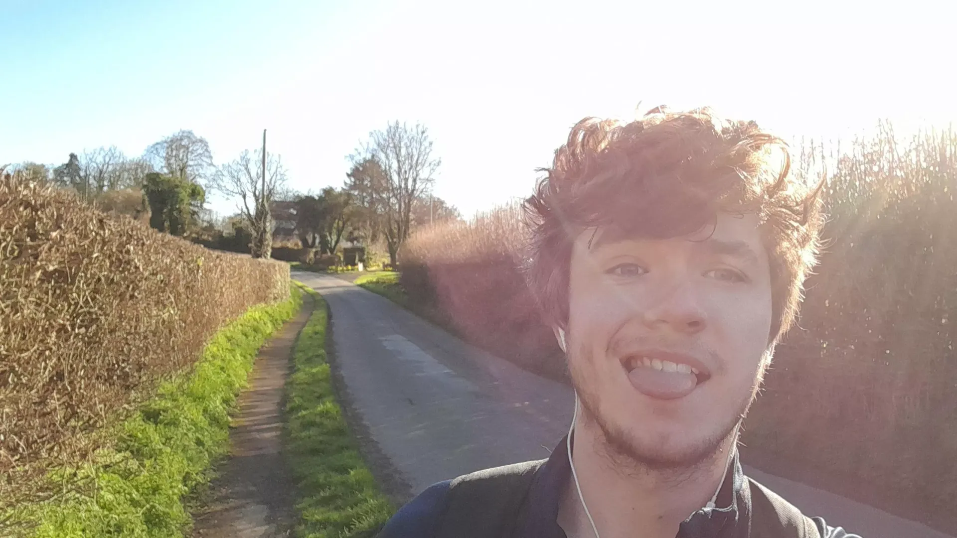 Sunshine and a day off aren't I lucky