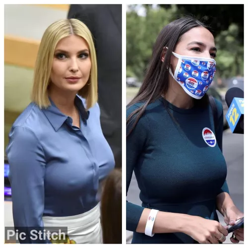 Super horny for AOC and Ivanka Trump and could really use some help from a bud for them