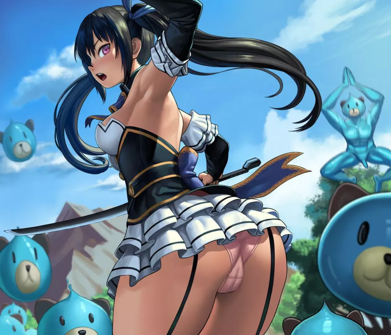 Super short skirt