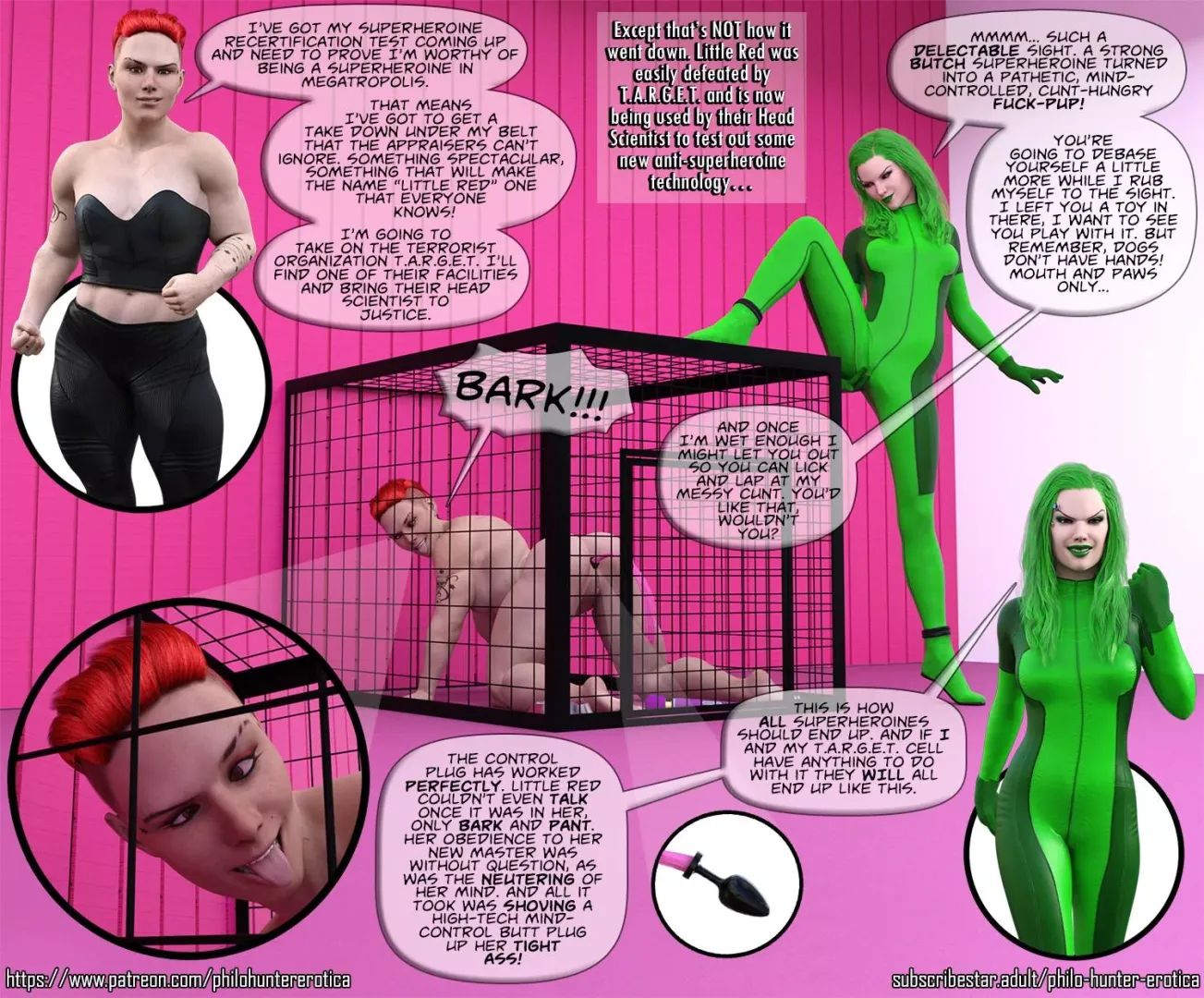 Superheroine Mind-Controlled and Puppified
