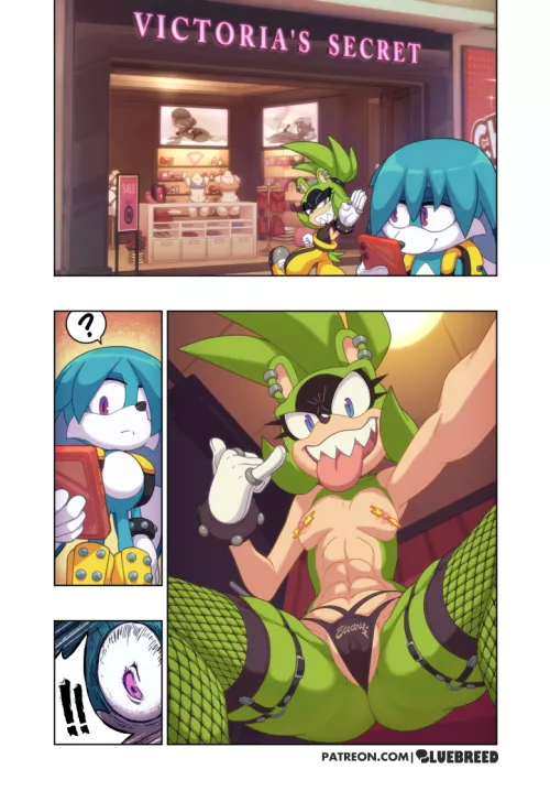 Surge Walks Into A Victoria's Secret (Artist:BlueBreed)