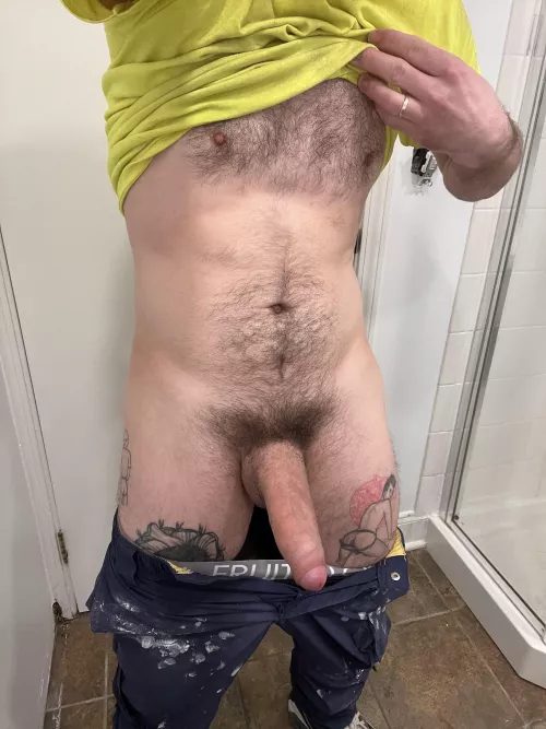 Sweaty after work