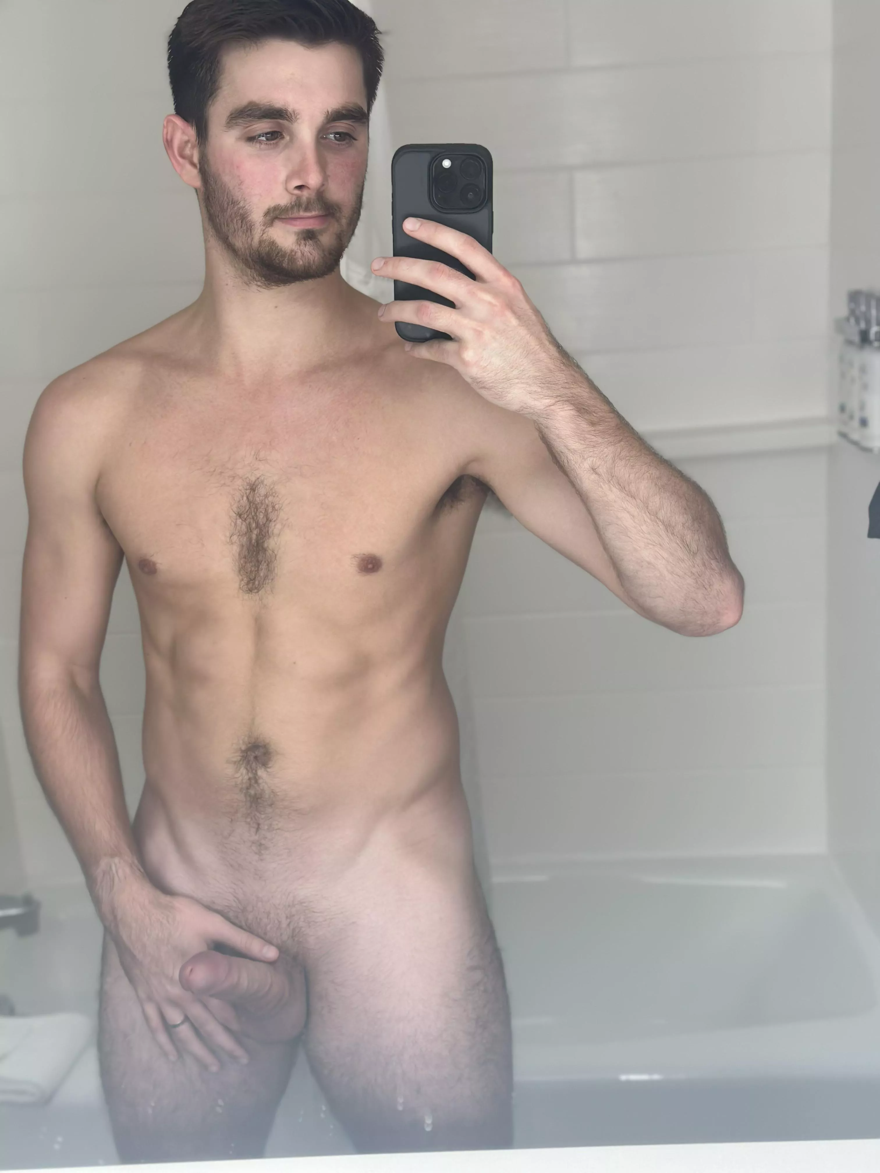 Sweaty and naked in my hotel room, anyone want to join?