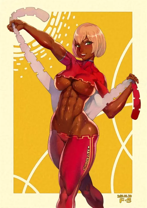 Sweaty chocolate abs [Artist: F.S.]