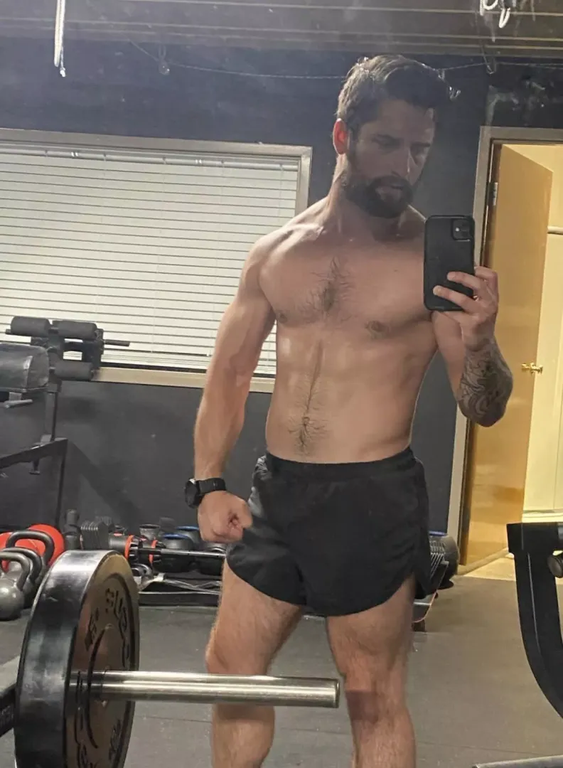 Sweaty gym day
