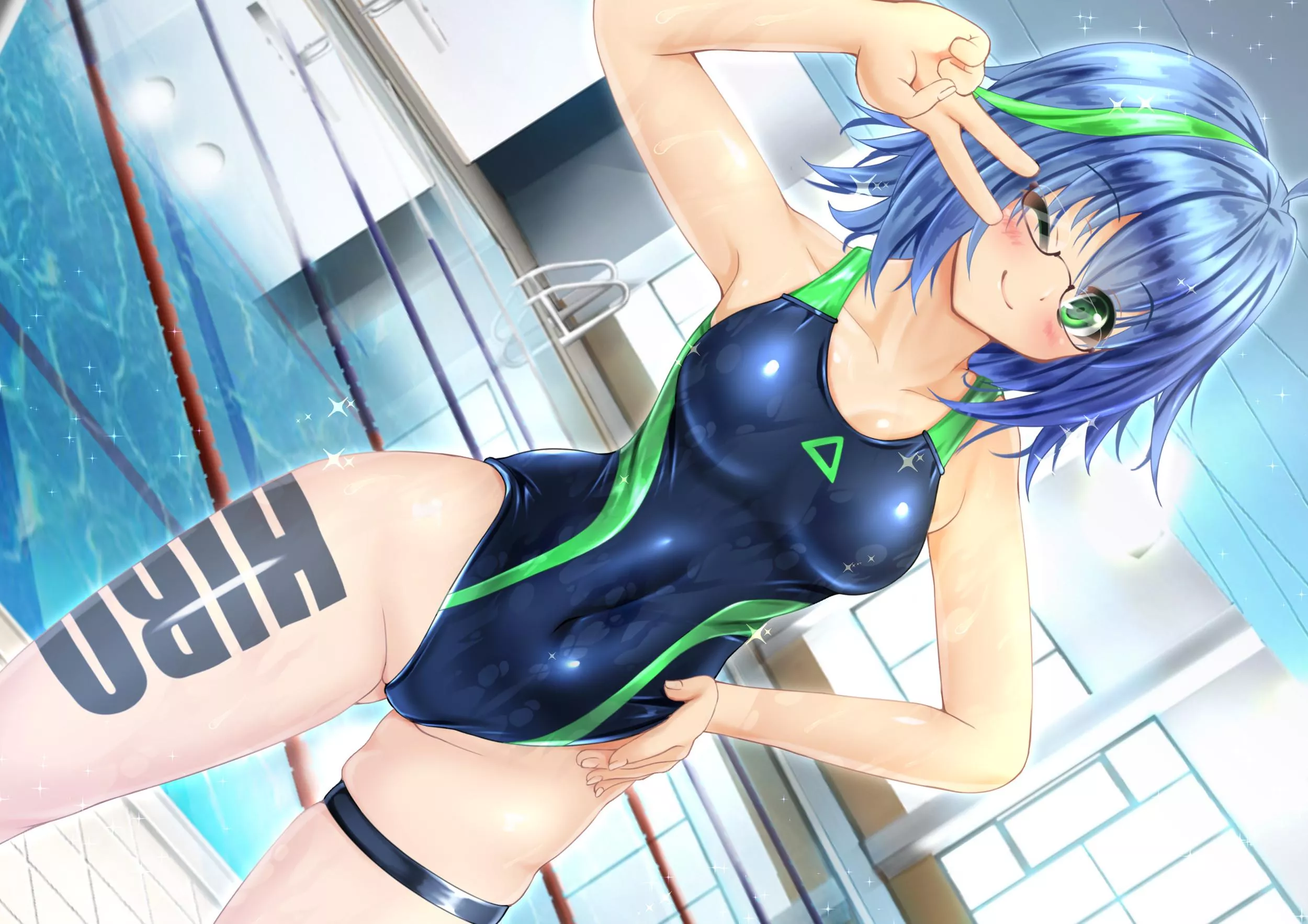 Swim Captain Posing (satou terumasa) [Original]