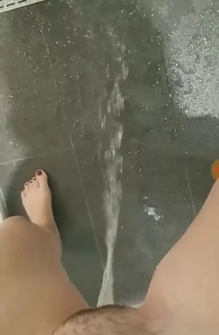 Swimming pool public shower... it's rare to see my bush