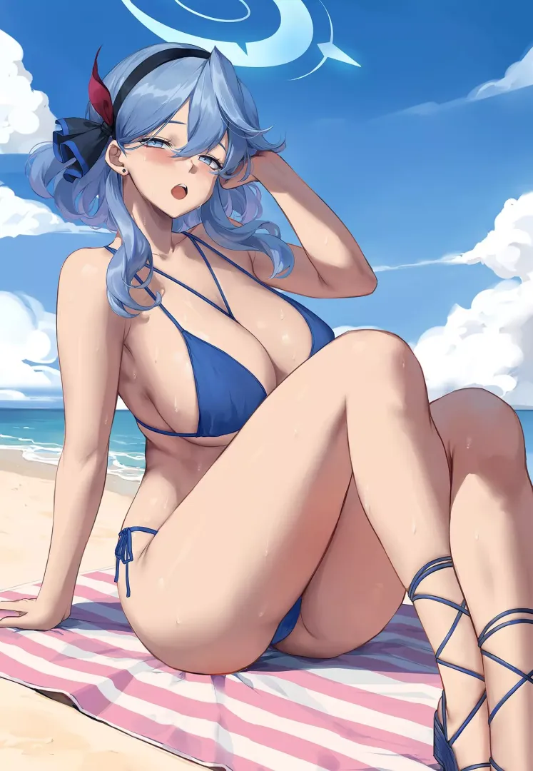 Swimsuit Ako (ChihunHentai) 