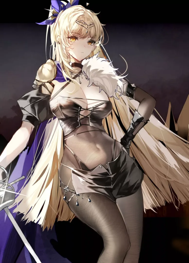 Swordmaiden in Body Stocking [Artist's Original]