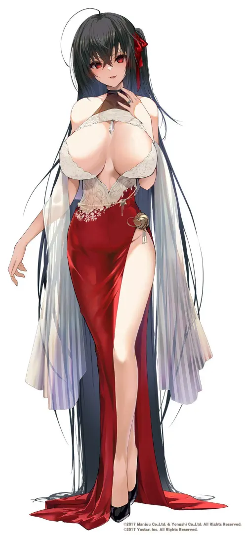Taihou was ready to accompany you to the ball (satou daiji) [Azur Lane]