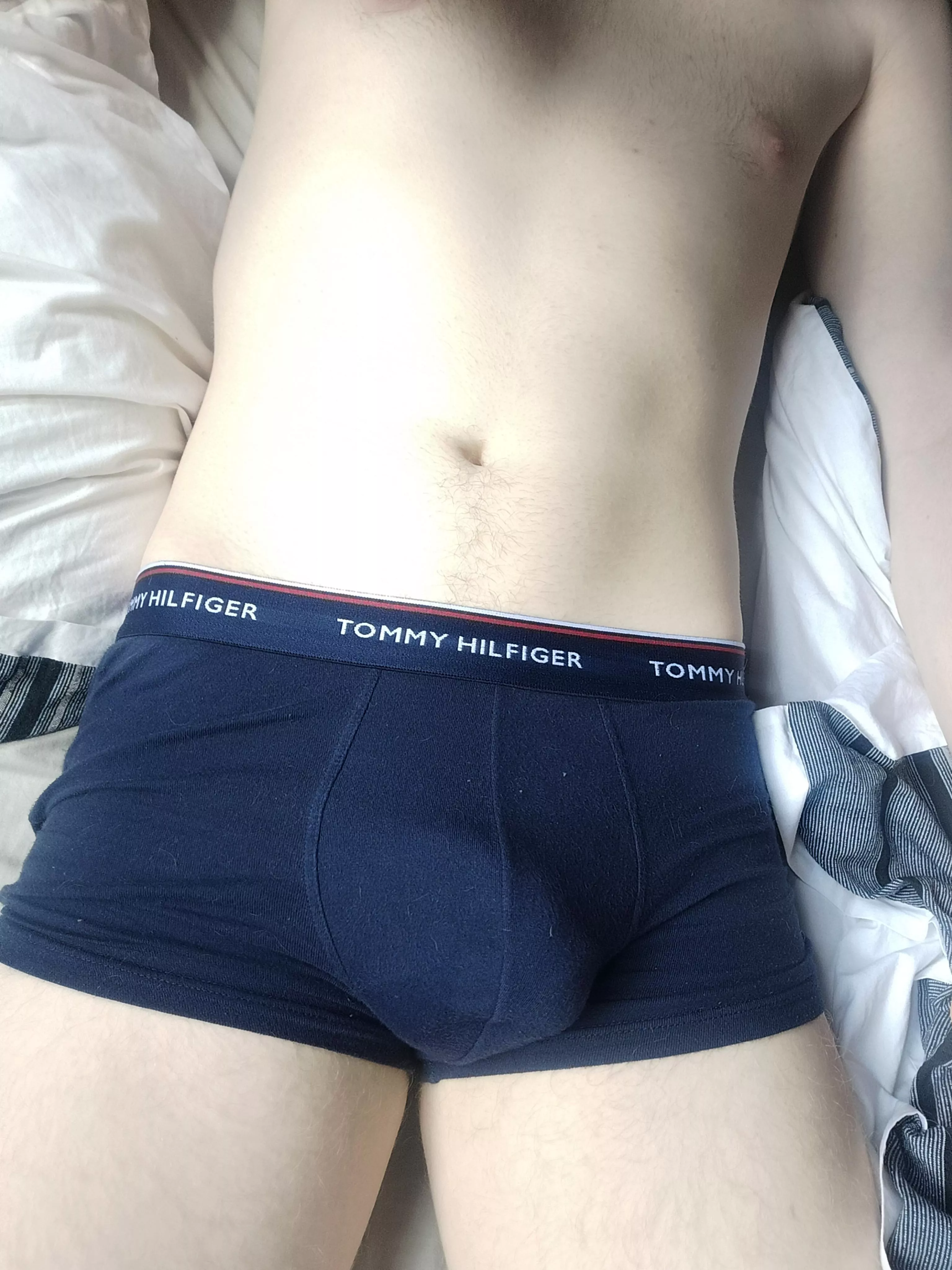 Take them off.