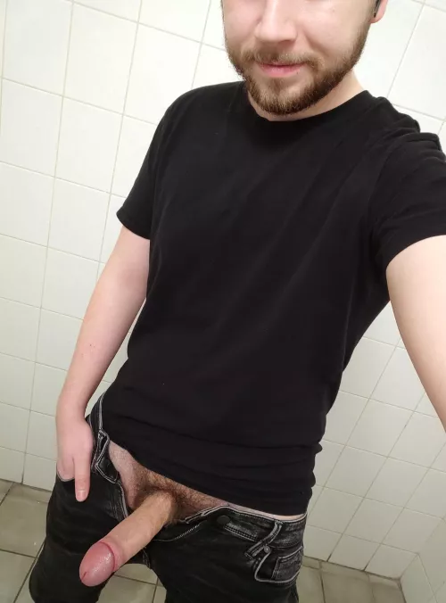 Taking a break from a meeting at work.