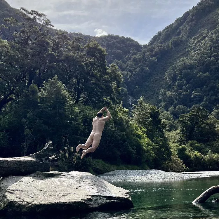 Taking a plunge in the wild