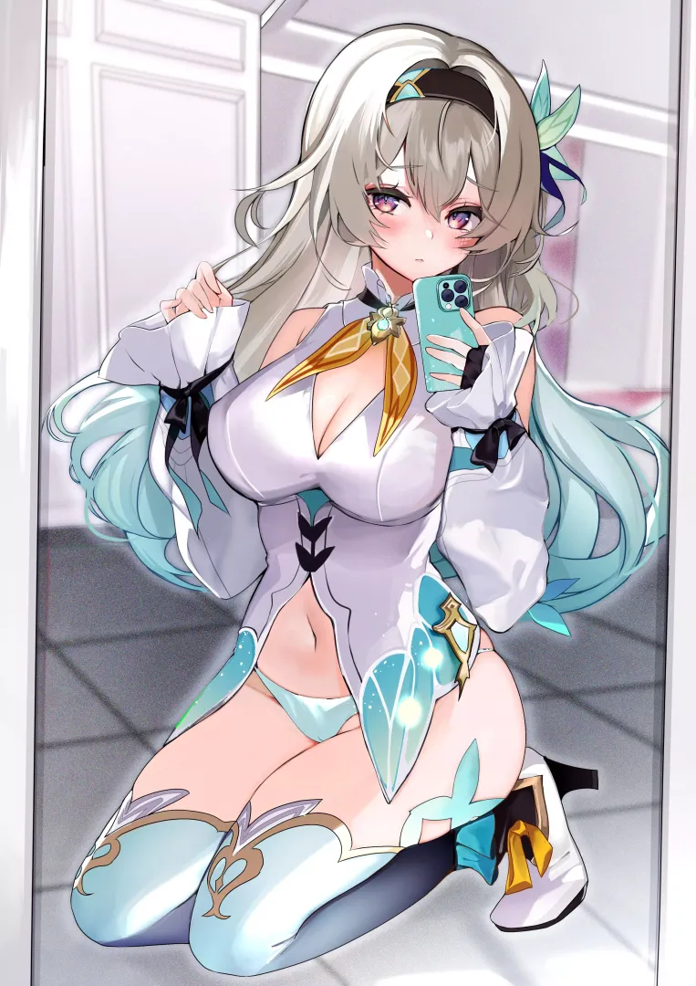 Taking a selfie