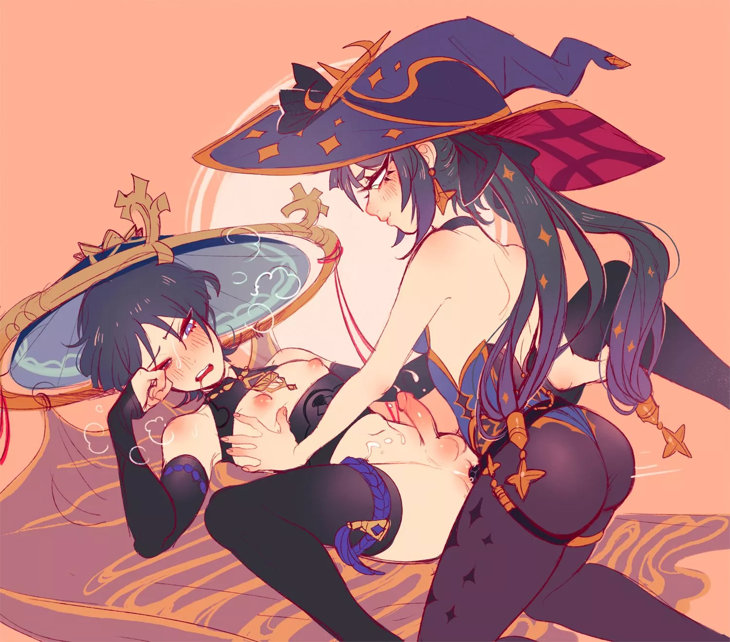 Taking Mona's strap