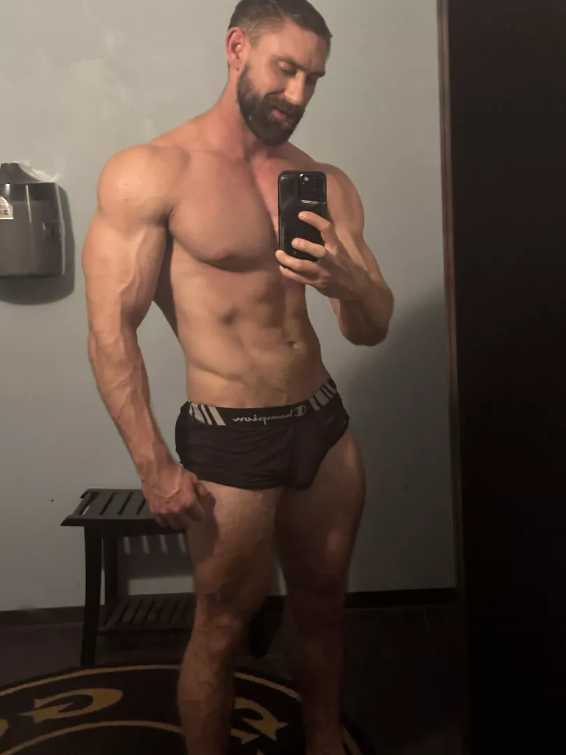 Tanning room selfie 