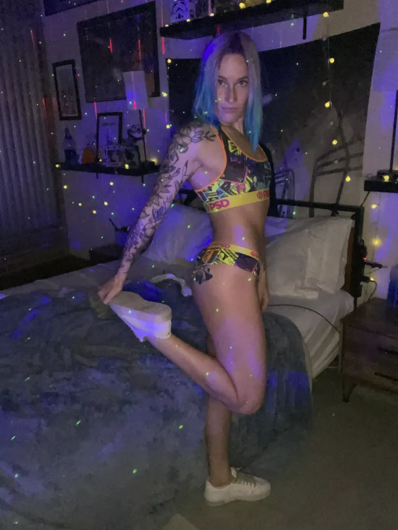 Tattooed + Blue-Haired + Sporty