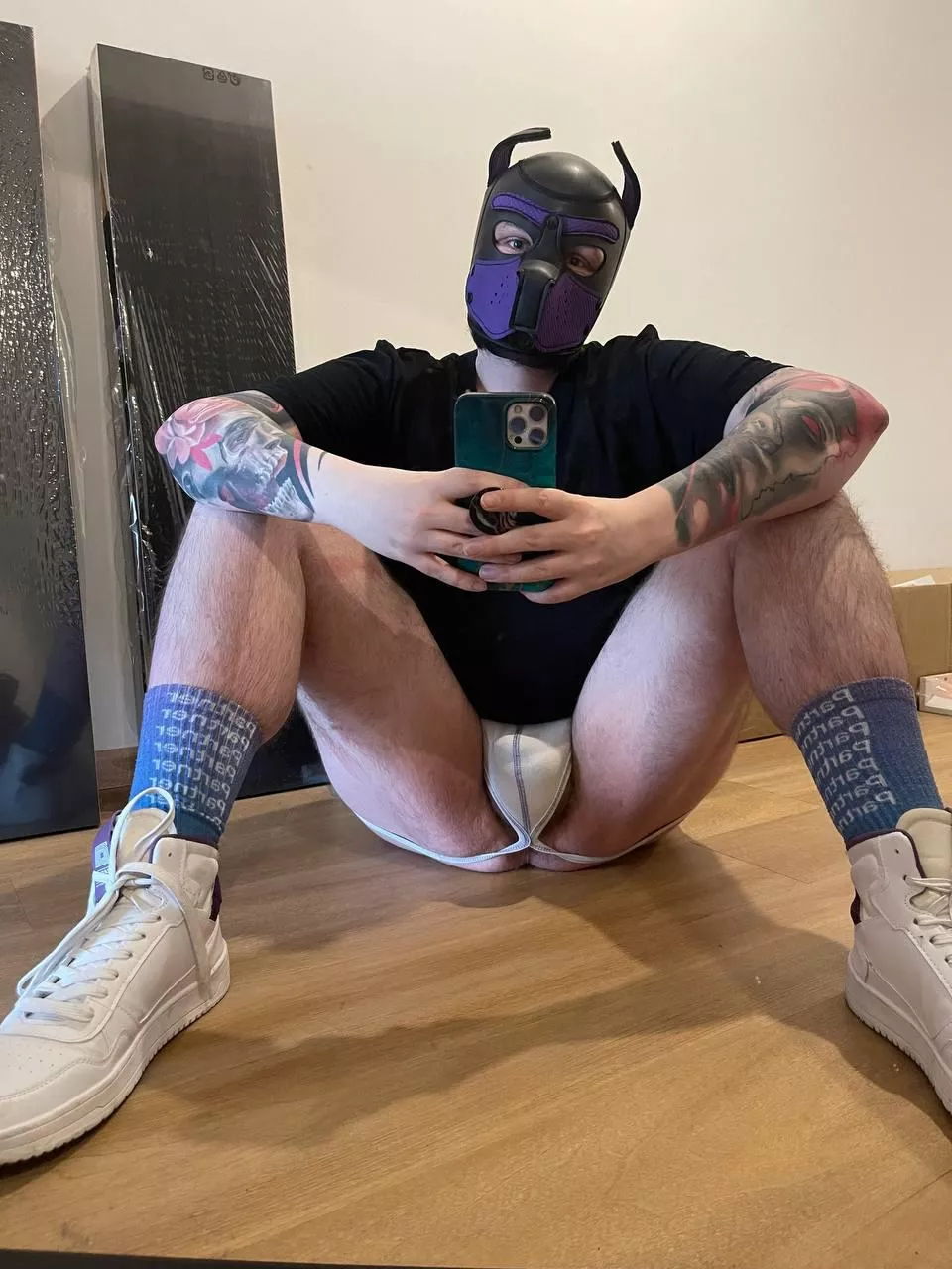 Tattooed pup looking for a dom breeder
