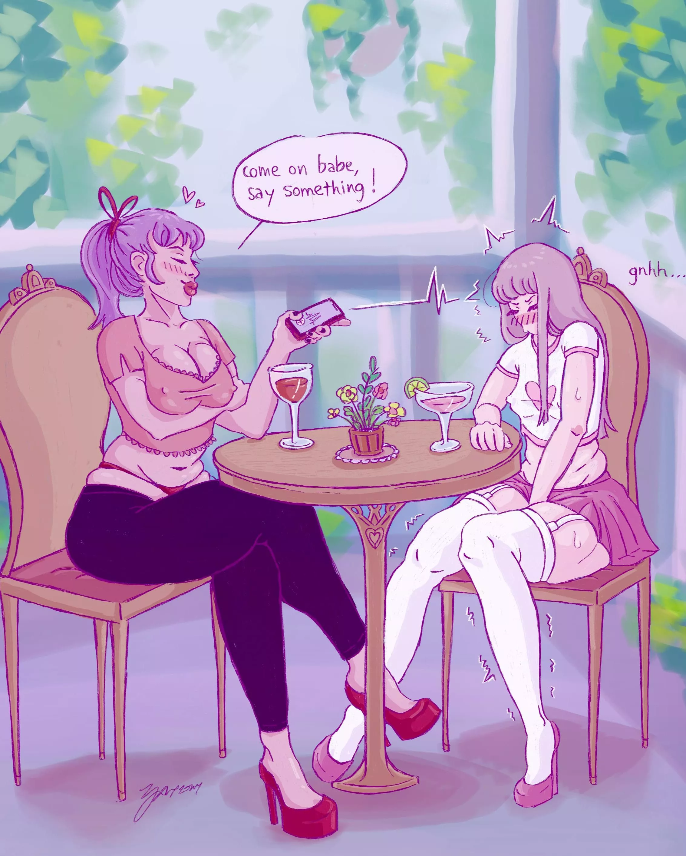 Teasing her in public [original]