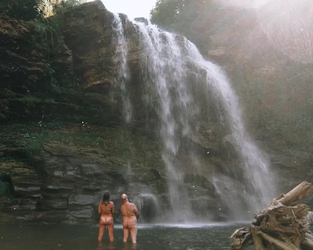 Technically not a nudist beach, but hidden waterfalls in upstate New York with friends are the best. I already cant wait for summer.