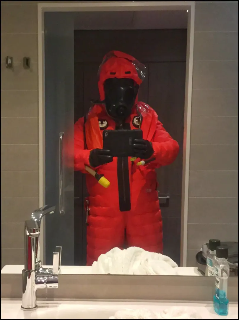 Technically not rubber….. but I do like Inflatable Submarine Escape Suits 😈