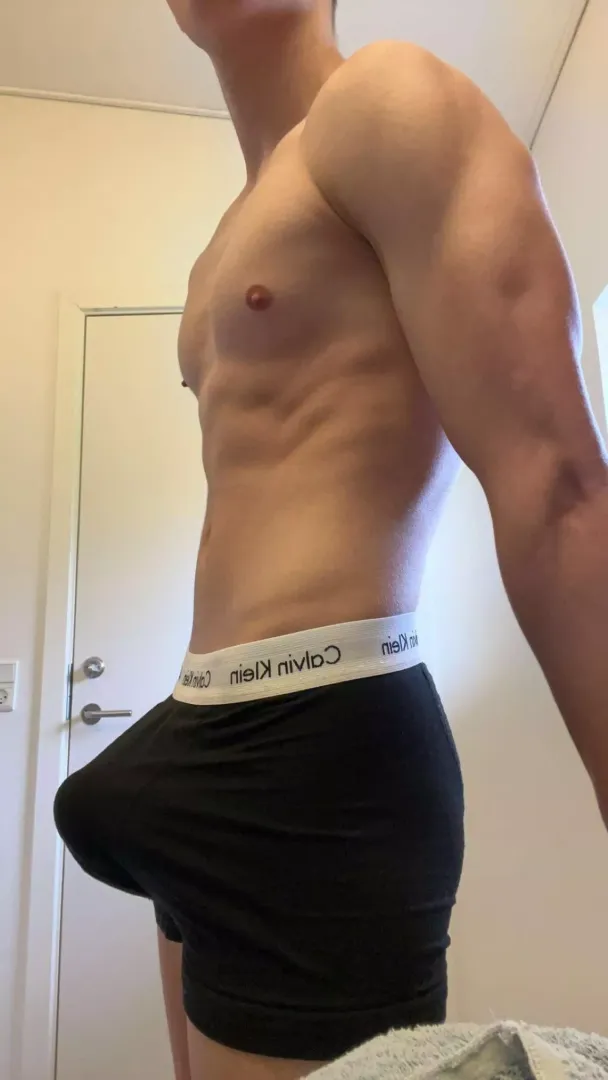 Teen cock covered up