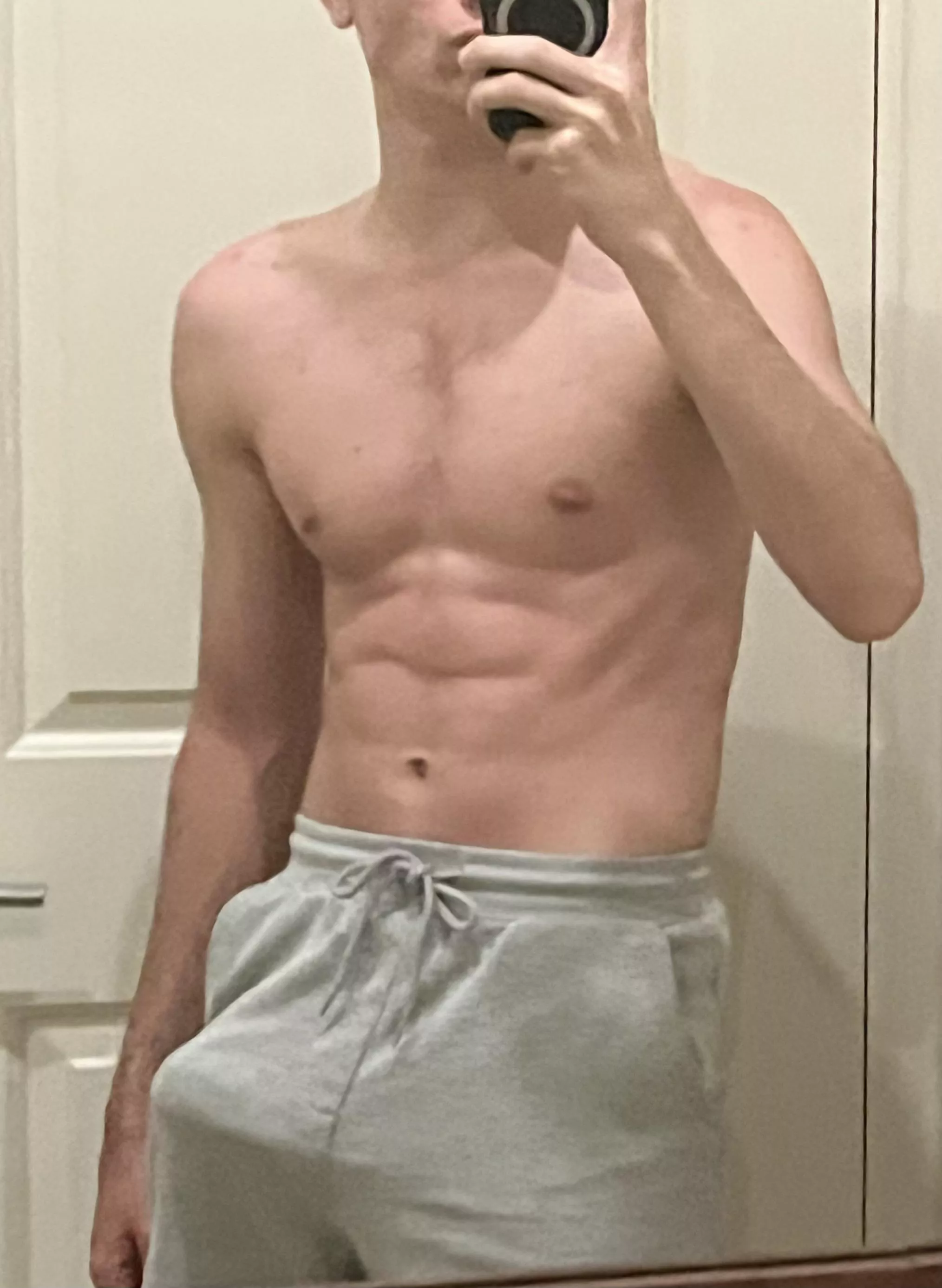 Thank fuck for gray sweats