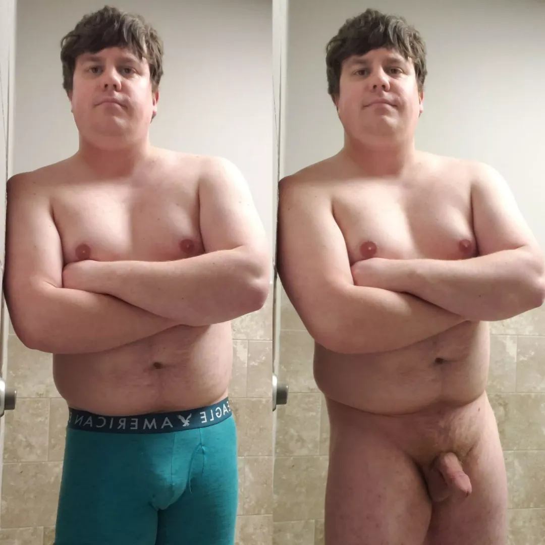 That excited feeling once you take the underwear off.